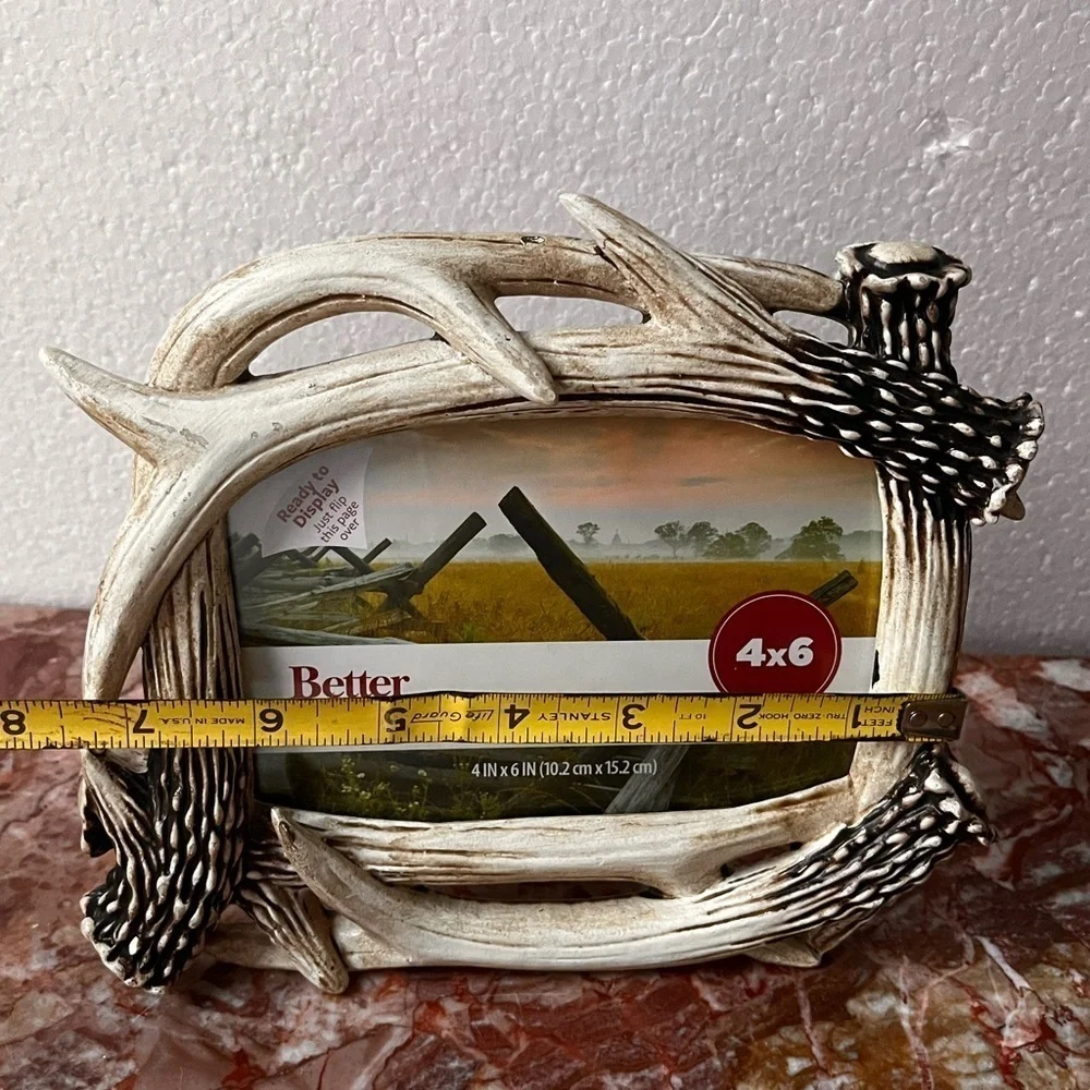 River's Edge Realistic Looking Antler Photo Frame